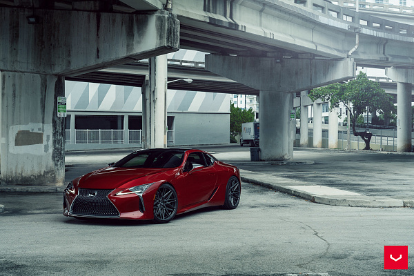 Фото дисков Vossen HF-7 Глянцевый графит на Lexus LC 500