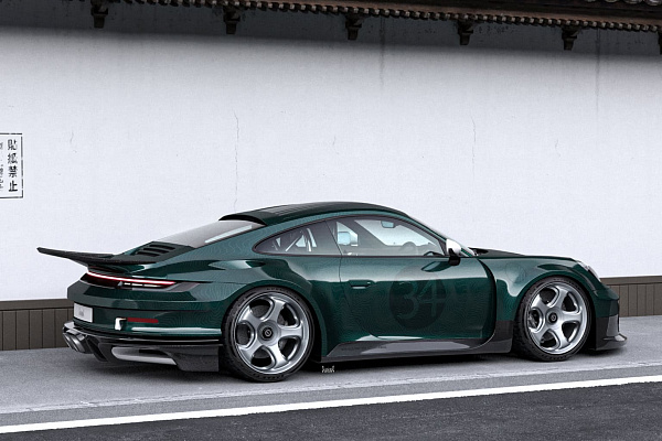 Фото дисков Brixton Forged TR06 Серебро на Porsche 911 VIII