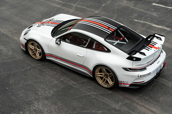 Фото дисков HRE S107SC Сатиновое темное золото на Porsche 911 VIII