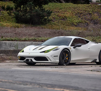 Фото дисков HRE P101 на Ferrari 458