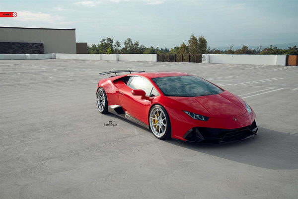 Фото дисков Anrky AN32 Полированный лак на Lamborghini Huracan