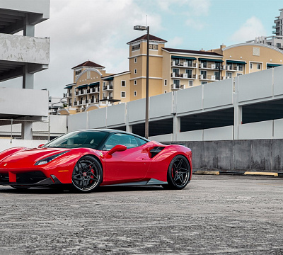 Фото дисков Anrky S3-X3 на Ferrari 488