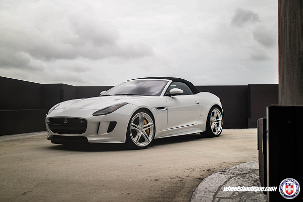 Фото дисков HRE S207 Белый глянец на Jaguar F-Type