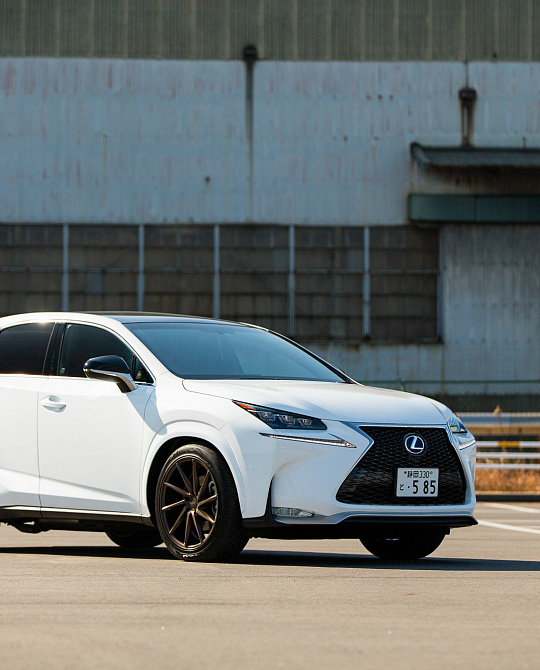 Фото дисков CVT Сатиновое темное золото на Lexus NX I