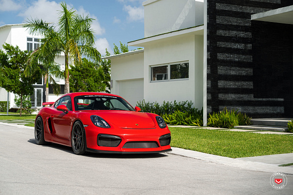 Фото дисков Vossen ML-X2 Сатиновый темный лак на Porsche Cayman II