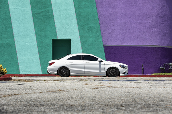 Фото дисков Rotiform BLQ Черный сатин на Mercedes-Benz CLA (C117, X117)