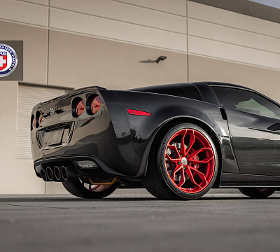 Фото дисков HRE P201 на Chevrolet Corvette C6