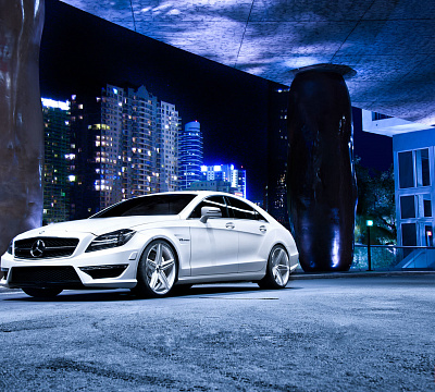 Фото дисков Vossen CV5 на Mercedes-Benz CLS (C218)