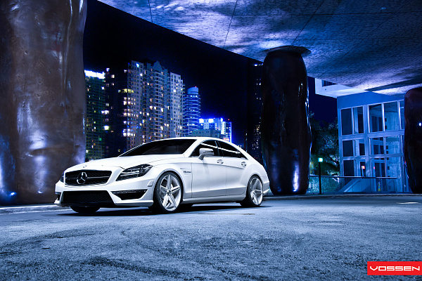 Фото дисков Vossen CV5 Серебро на Mercedes-Benz CLS (C218)