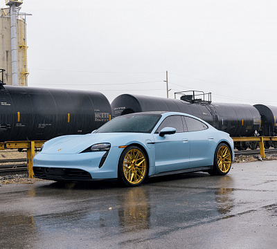 Фото дисков Vossen EVO-5 на Porsche Taycan I
