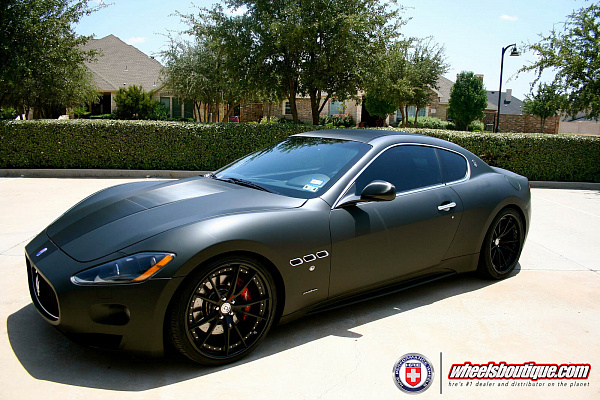 Фото дисков HRE S104 Черный сатин на Maserati GranTurismo I
