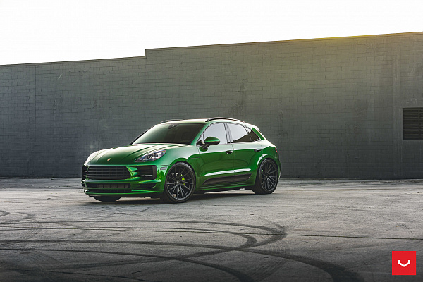 Фото дисков Vossen HF-4T Черный сатин на Porsche Macan I