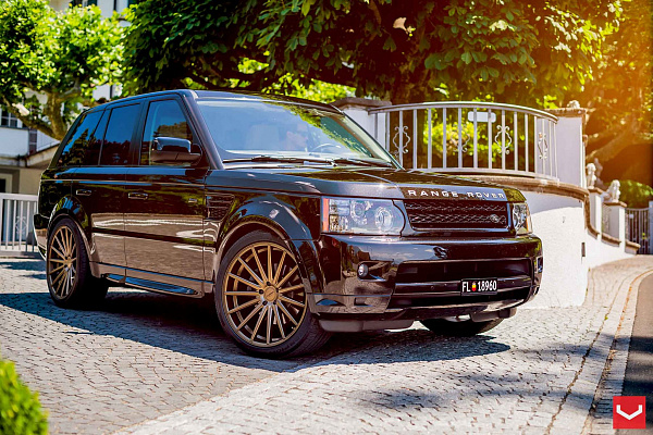 Фото дисков Vossen VFS-2 Сатиновое темное золото на Land Rover Range Rover Sport I
