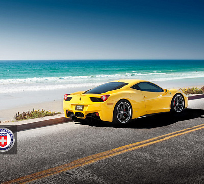 Фото дисков HRE S101 на Ferrari 458