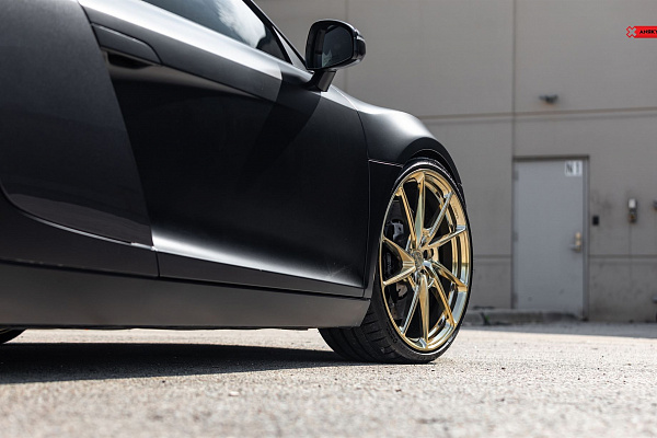 Фото дисков Anrky AN13 Глянцевое золото на Audi R8 (Typ 42)