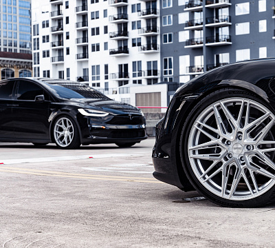 Фото дисков Vossen HF-7 на Porsche Taycan I