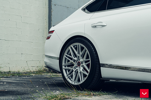 Фото дисков Vossen HF-7 Серебро на Genesis G80 II