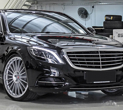 Фото дисков HRE 309M на Mercedes-Benz S-Class (W222, C217)