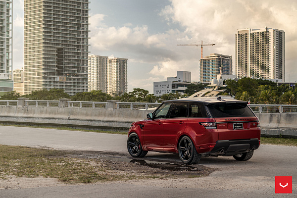 Фото дисков Vossen HF-1 Черный глянец на Range Rover Sport II