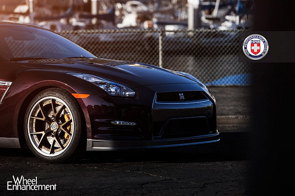 Фото дисков HRE S101 Сатиновая бронза на Nissan GT-R
