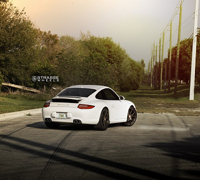 Фото дисков Strasse Wheels SM5R Deep Concave Monoblock на Porsche 911 VI