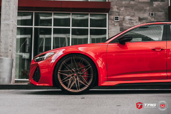 Фото дисков Vossen EVO-5R Сатиновая бронза на Audi A/RS 6 (C8)