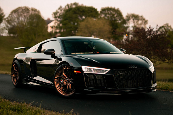 Фото дисков Brixton Forged PF9 Сатиновая медь на Audi R8 (4S)