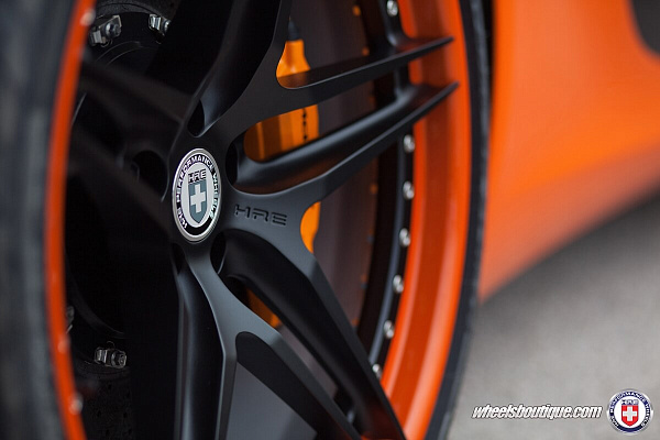 Фото дисков HRE S107 Черный сатин на McLaren 650S