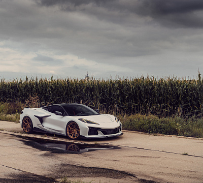 Фото дисков Vossen EVO-3R на Chevrolet Corvette C8