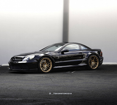 Фото дисков HRE P103 на Mercedes-Benz SL (R230)
