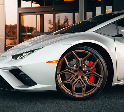 Фото дисков Vossen EVO-3R на Lamborghini Huracan