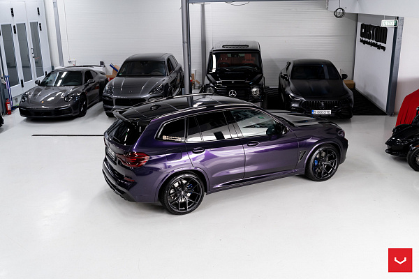 Фото дисков Vossen HF-5 Черный сатин на BMW X3/X3 M (G01/F97)