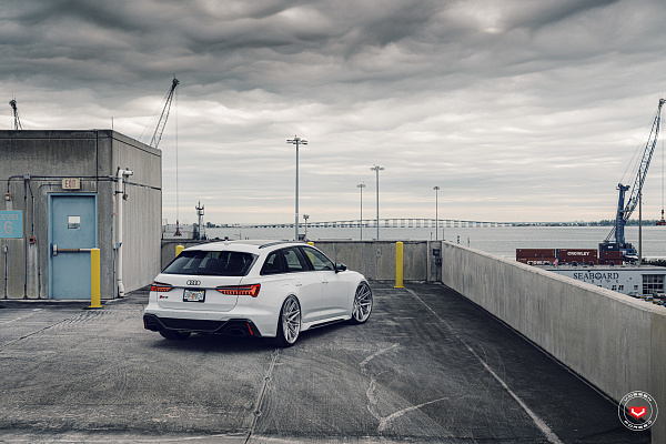 Фото дисков Vossen EVO-5R Черный глянец на Audi A/RS 6 (C8)