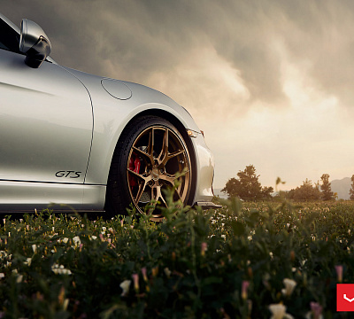 Фото дисков Vossen HF-5 на Porsche Cayman II