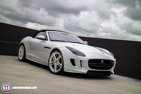 Фото дисков HRE S207 Белый глянец на Jaguar F-Type