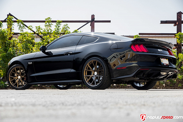 Фото дисков Vossen VFS-10 Глянцевая бронза на Ford Mustang VI