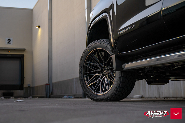 Фото дисков Vossen HF6-5 Черный глянец на GMC Sierra IV