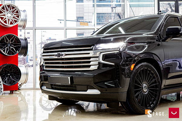 Фото дисков Vossen HF-8 Черный сатин на Chevrolet Tahoe V