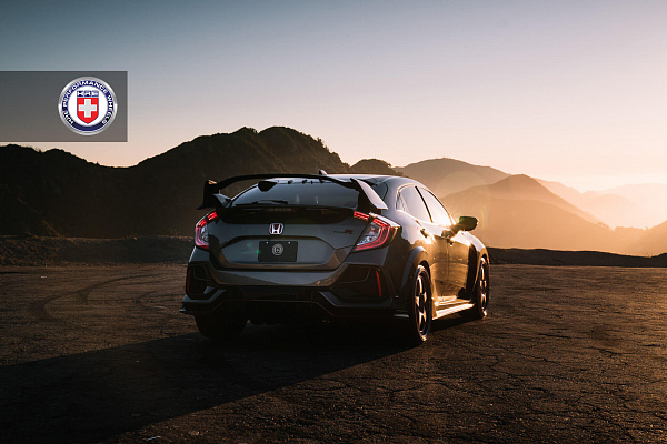 Фото дисков HRE 527 Глянцевая бронза на Honda Civic Type R FK8