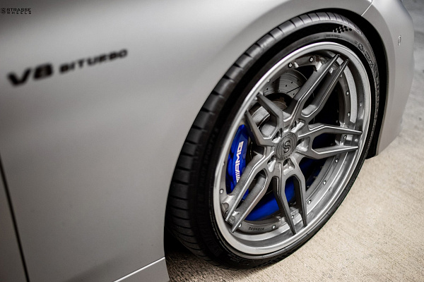 Фото дисков Strasse Wheels SV4 Deep Concave FS Сатиновый графит на Mercedes-Benz S-Class (W222, C217)