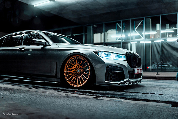 Фото дисков Brixton Forged HS1 Сатиновая медь на BMW 7 (G11/G12)