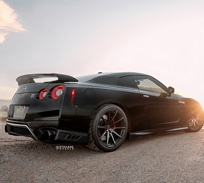 Фото дисков Strasse Wheels R10 Deep Concave Monoblock на Nissan GT-R