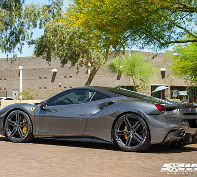 Фото дисков Vossen HF-1 на Ferrari 488