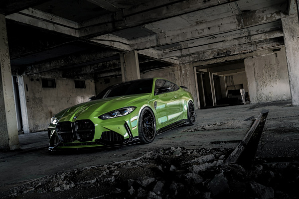 Фото дисков Brixton Forged CM5-RS Черный сатин на BMW 4/M4 (G22/G82)