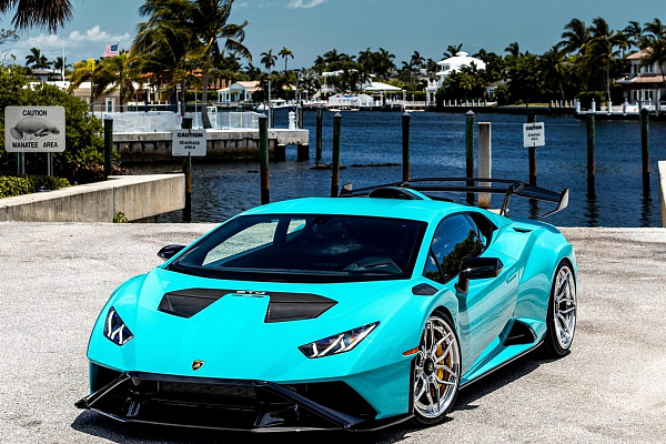 Фото дисков Anrky AN36 Полированный лак на Lamborghini Huracan