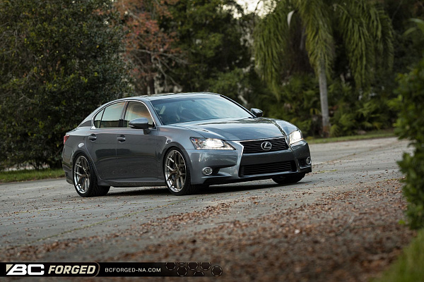 Фото дисков BC Forged HCS21 Глянцевая бронза на Lexus GS IV