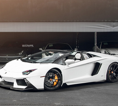 Фото дисков Strasse Wheels SM5R Deep Concave Monoblock на Lamborghini Aventador