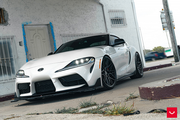 Фото дисков Vossen HF-7 Черный сатин на Toyota Supra A90