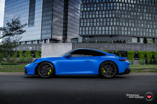 Фото дисков Vossen EVO-4R Сатиновый графит на Porsche 911 VIII