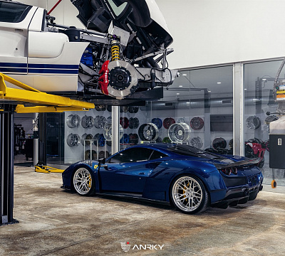 Фото дисков Anrky RS2 на Ferrari F8
